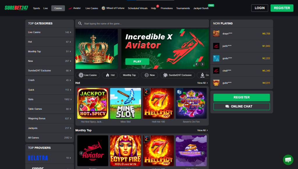 Casino Games and Slots